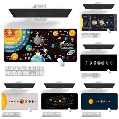 Space universe planet large mouse pad extra large personality game computer office notebook creative desk pad