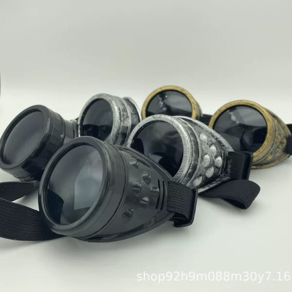 Foreign Trade Xiyin Amazon Cross-border European and American Fashion New Sunglasses Steampunk Round Retro Goggles