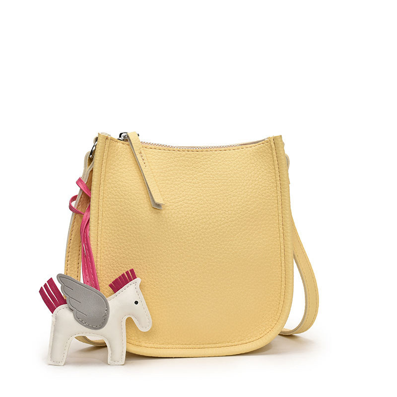 Hanfeng bolso de cuero suave para mujeres 2026 verano nuevo mini bolso de hombro bolso de viaje diario bolso