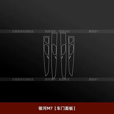 Car interior film, Galaxy M7 interior protection film, center - galaxy-m7door-panel