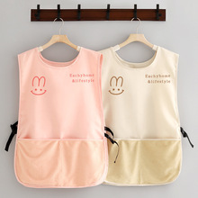 简约防污马甲围裙家用厨房做饭围腰坎肩上班工作服印字餐饮专用女