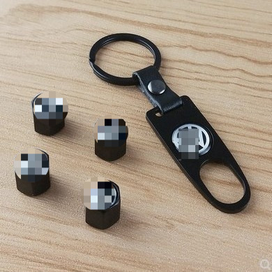 Car Tire Valve Cap Modification Valve Cap with Wrench Keychain Valve Core