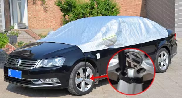 Car Snow-Proof Car Half-Cover Car Cover Sun Protection Rain Cover Cover Sunshade Dust-Proof Car Cover Car Cloth