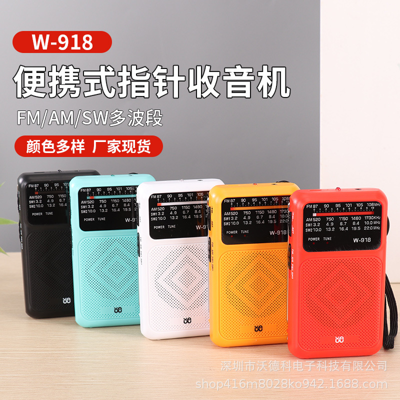 W918 Portativ FM/AM/SW Rəqəmsal Radio, İki Rejimli Enerji