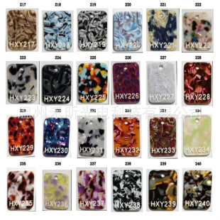Color pattern acrylic plate acetate PMMA handmade plate fiber plastic rubber plate glasses hairpin material