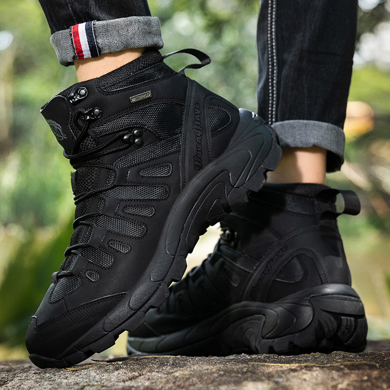 2024 nuevo al aire libre transfronterizo de moda de gran tamaño botas de campo ligeras cómodas zapatos de montaña resistentes al desgaste
