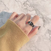 Fashionable brand ring, Korean style, internet celebrity, on index finger, 925 sample silver