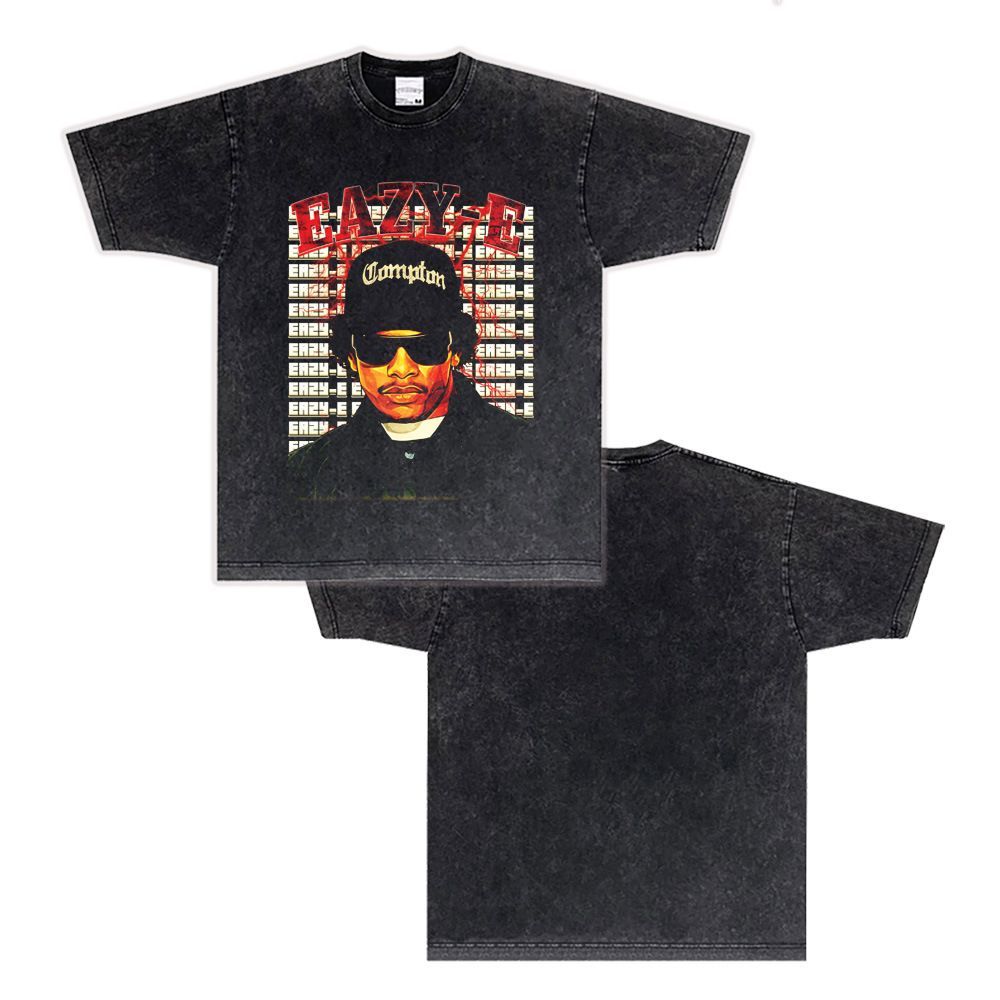 West Coast Rap N.W.A. Digital Direct Jet Washing Made Old American Retro Little Neck Camiseta image 20
