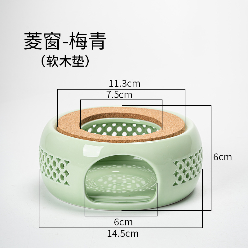 Directo de fábrica de té de la vela calentador de cerámica de la preservación del calor del hogar calefacción calentador de té restaurante Hotel calentador de té