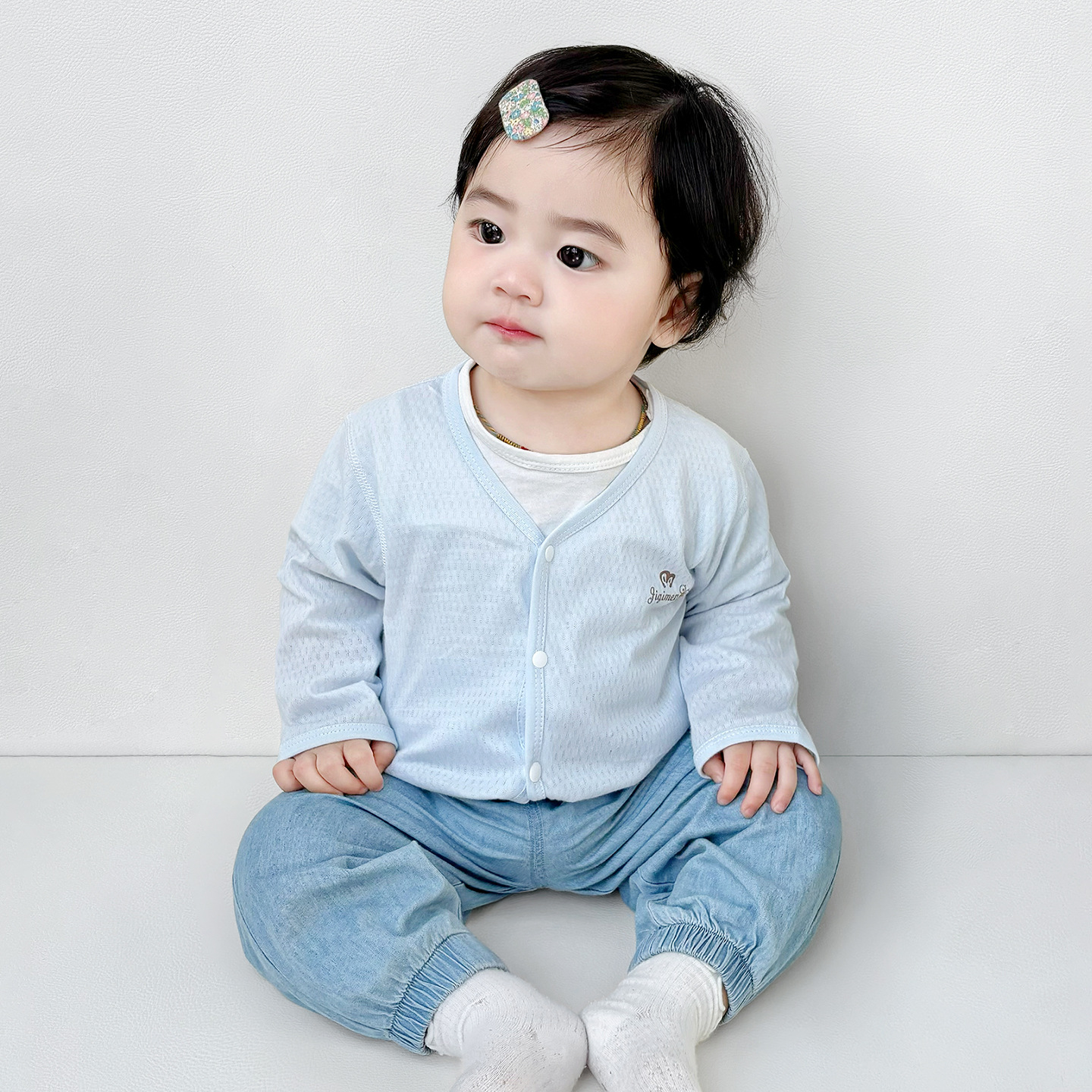 Ropa de protección solar para bebés, chaqueta de punto delgada con aire acondicionado para niños de verano, ropa de algodón de verano para niños y niñas, chaqueta para bebés