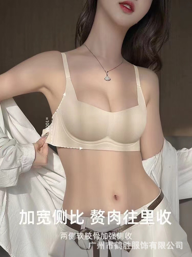 Venta directa de fábrica comercio electrónico transfronterizo Sudeste de Asia Vietnam Tailandia damas sin costuras sujetador de recogida lateral cómodo