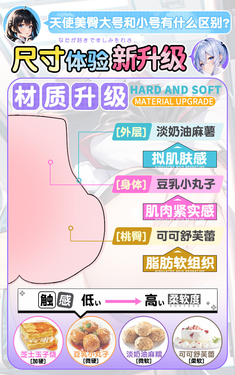 Male Masturbator Half-Body Silicone Doll with Dual Channels, 580g Flesh Tone — detail image 3