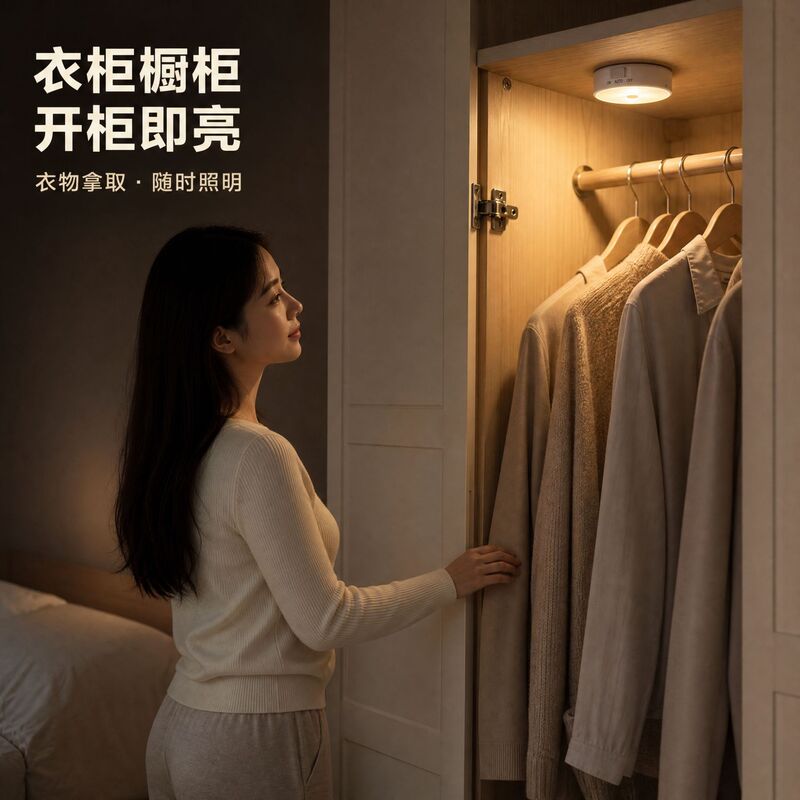 New long-lasting night light, rechargeable model. Ideal for bedrooms, wardrobes, and bedside tables. Features light control and motion sensor, automatically turning on when someone approaches New long-lasting night light, rechargeable model. Ideal for bedrooms, wardrobes, and bedside tables. Features light control and motion sensor, automatically turning on when someone approaches