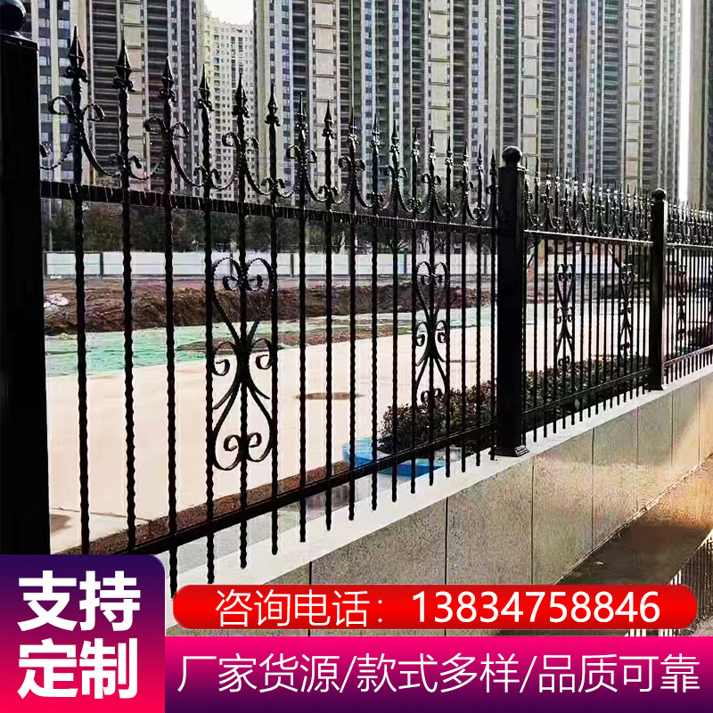 铁艺护栏学校工厂外墙安全栅栏铁艺栏杆围墙精美小区院墙焊接护栏