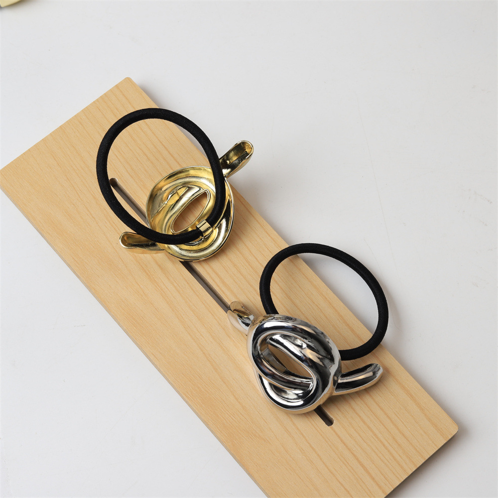 11g Weight Hair Tie Hair Accessories Type 1 Piece Quantity Holiday, Daily Occasion Alloy Material Color Block Pattern Women's Gender Simple Style Style Women's Simple Style Color Block Alloy Hair Tie 2