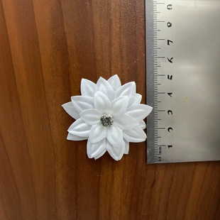 Foreign Trade Supply Rhinestone Pointed Lotus Handmade Chiffon Sunflower Pet Collar Decorative Flowers Universal for Cats and Dogs