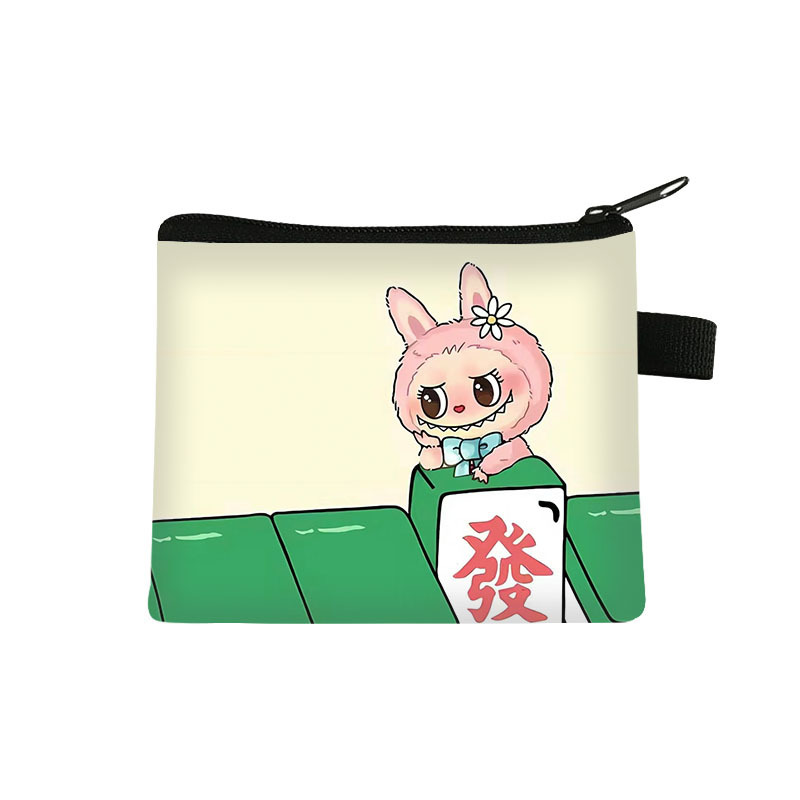 クロスボーダー新しいlabubuラブブ子供用小銭入れ学生漫画バッグトレンディなミニ収納袋卸売|undefined