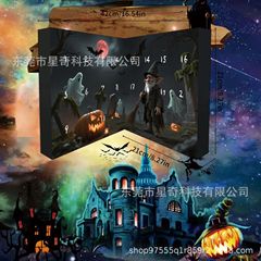 新品Halloween Gnome Countdown Calendar万圣节侏儒倒计时日历盒