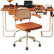Rattan Computer Chair Antique Home Study Chair Swivel Chair Office Vintage Boss Chair Lifting Chair