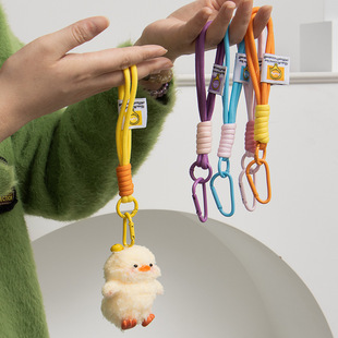 Twist Puppy Keychain Accessories INS Wind Plush Doll Dog Bear Lanyard Handmade diy Little Red Book