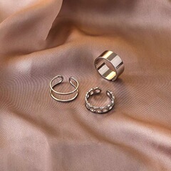 Ring for Women, Hip-Hop Style, Korean Openable, Adjustable, Index Finger Joint Ring, Cool and Unique, Ins Style, Ring 1st Generation