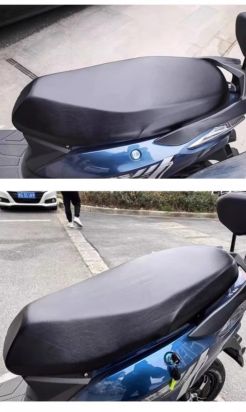 Electric Car Seat Cover Leather Four-Season Universal Waterproof Sun Protection Heat Insulation Breathable Seat Cushion Cover Yadi Bell Green Source Seat Cover