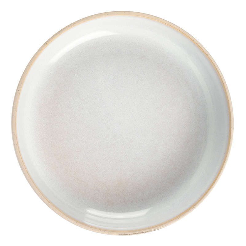 Plato de cerámica mate, platos de ensalada retro, platos redondos, platos de sopa, platos domésticos, platos al por mayor, platos de platos