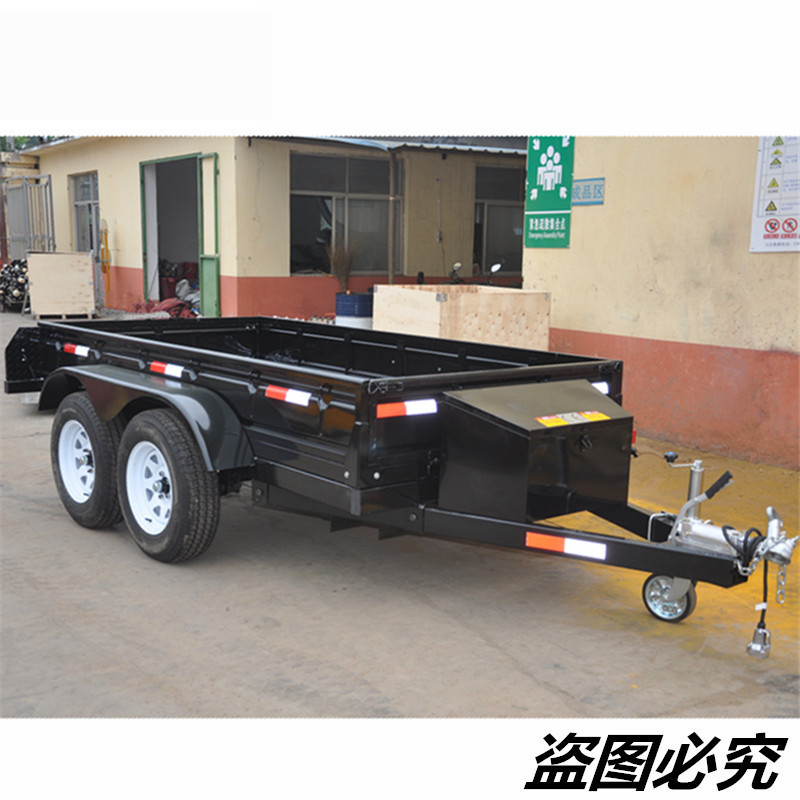 2吨汽车拖车 平板拖车 越野车挂车 可自卸 动力单元控制