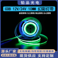 COB幻彩灯带12v24v10mm智能跑马呼吸流水氛围光线性灯条智能控制