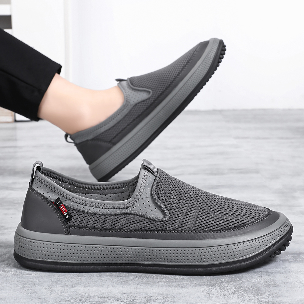 Zapatos Casuales para Hombre, Primavera 2026, Nuevo Estilo, Talla Grande, Versátiles, Transpirables, de Malla, al por Mayor