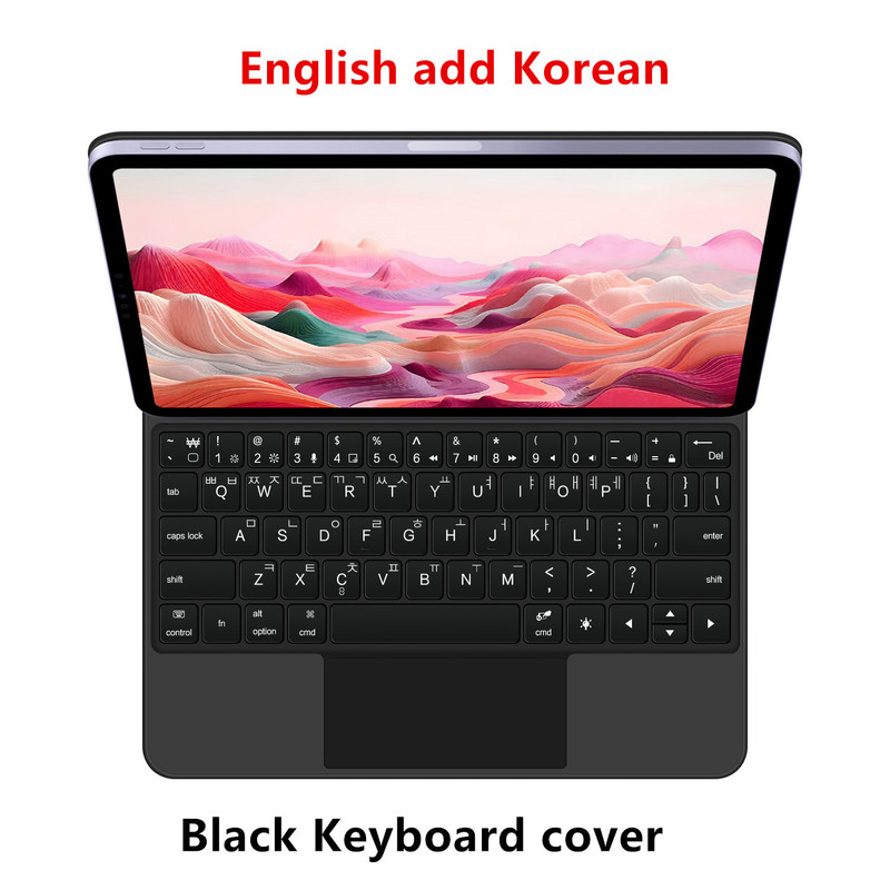 妙控键盘适用iPadPro12.9/air11寸平板智能蓝牙保护套俄德牙法语|undefined