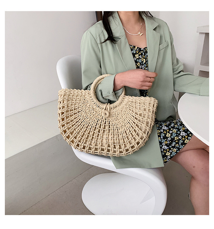 New Retro Straw Woven Bag display picture 23