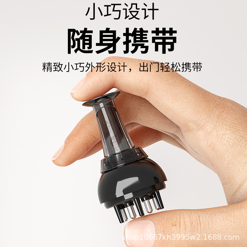 ミノ頭皮上薬頭部ボールマッサージエッセンス導入櫛地爾育毛液育毛液投与器|undefined