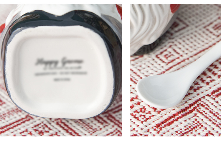 Home & Garden Santa Claus spice jar creative ceramic seasoning storage Nordic seasoning bottle jar combination set with lid_voghion.com