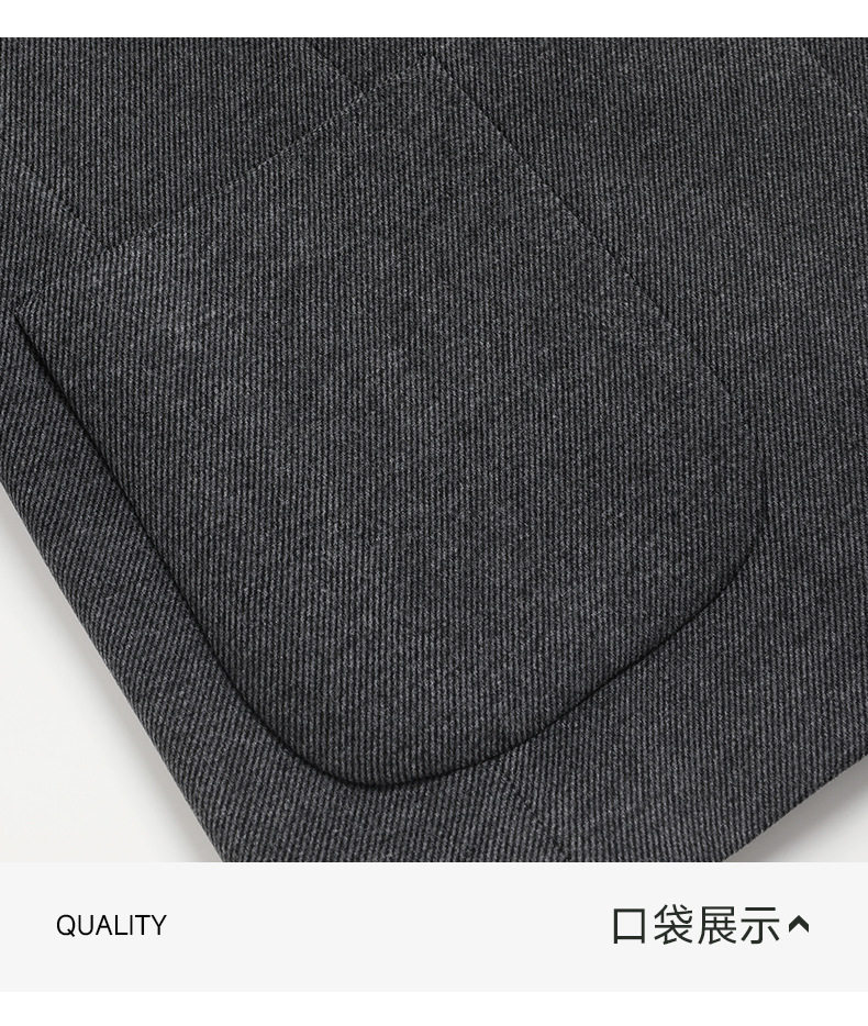 Áo vest nam dáng ôm chất liệu dệt kim chống nhăn, tay dài cổ vest một hàng hai cúc — Màu nâu cà phê, Xám nhạt, Xám đậm chi tiết 35