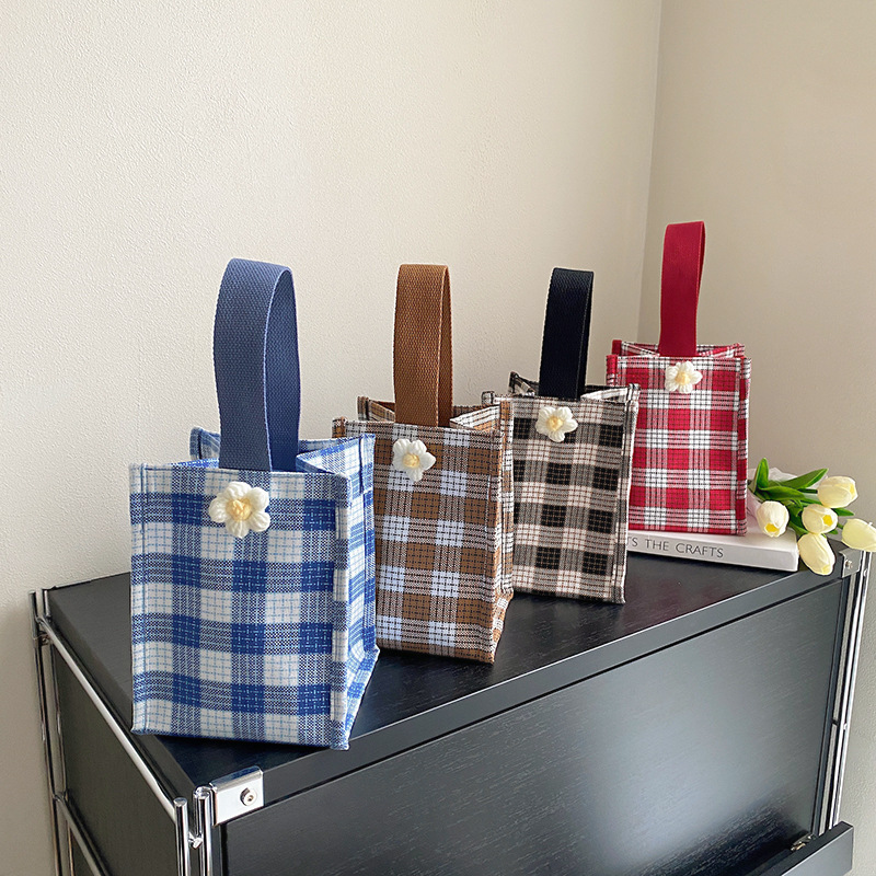 Chessboard Plaid coin purse 2023 new handbag Korean fashion clutch foreign trade small bag cross-border