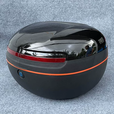 Waterproof, Universal Storage Trunk for – Motorcycle trunk - glossy-black