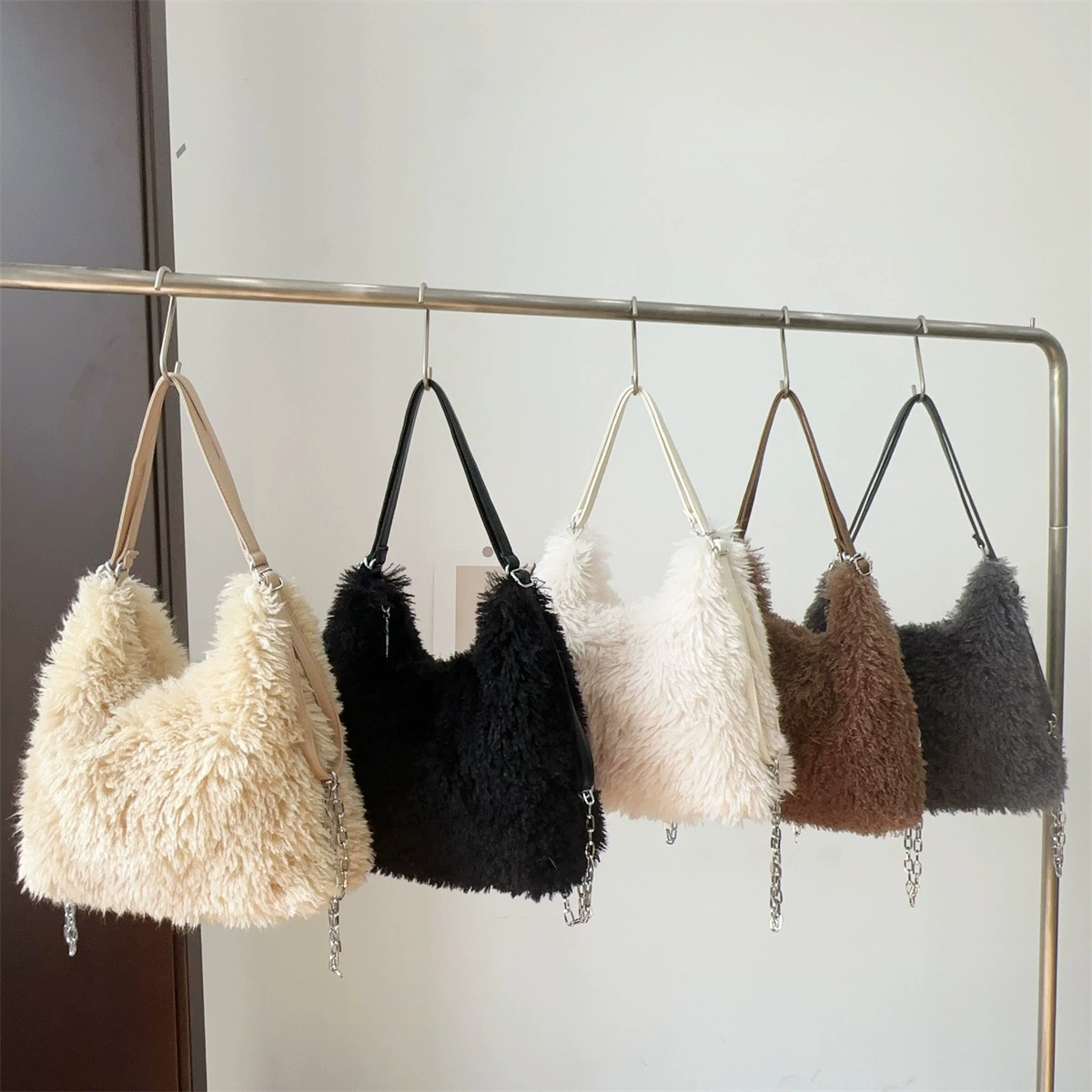 Трансграничная Европа, Европа, Япония, Южная Корея осень и зима новая плюшевая сумка пушистая ленивая сумка на плечо большой емкости