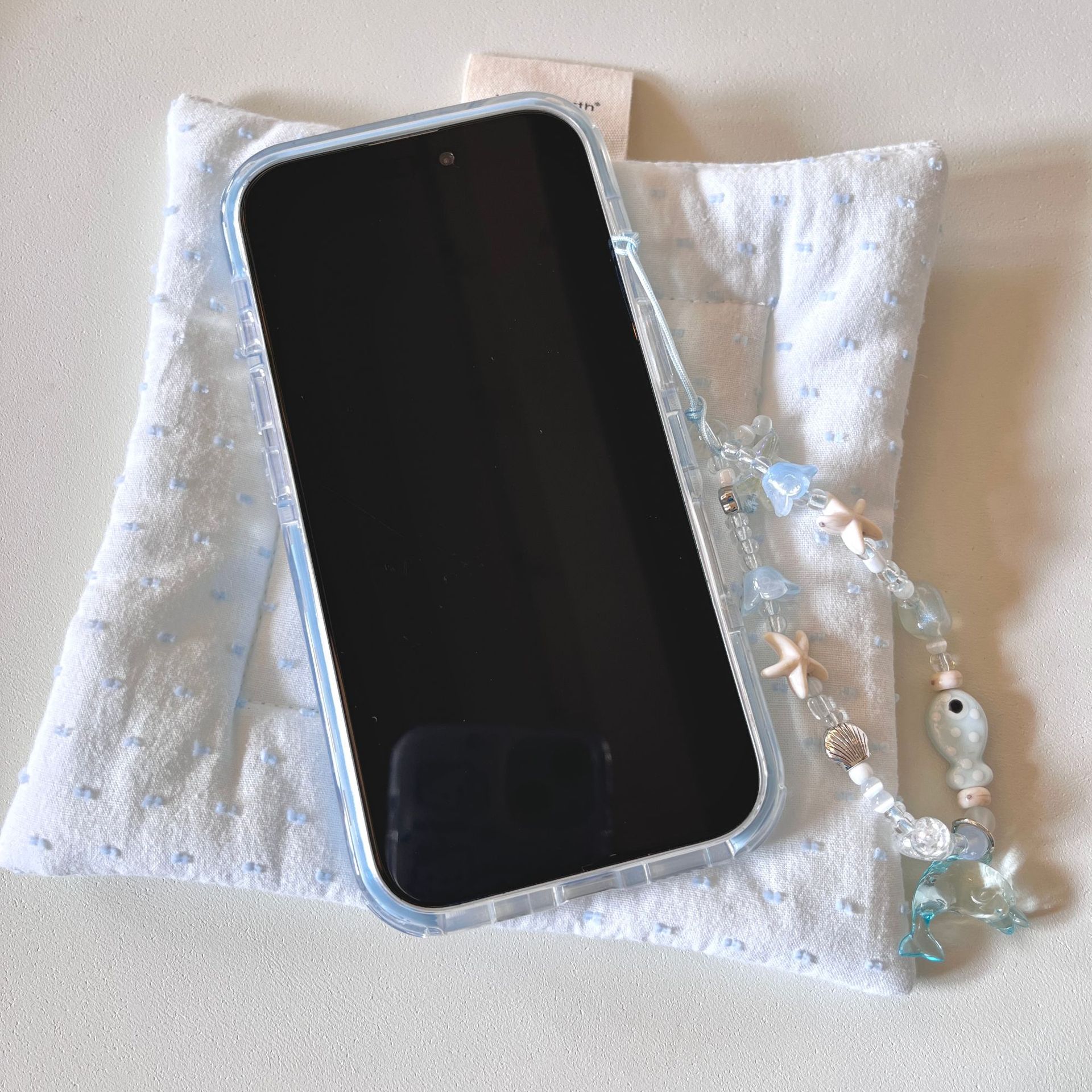 Verano pequeño y fresco animal marino adecuado para Apple 15/16 funda para teléfono móvil 14Pro azul 16PM femenino 13 nuevo 15