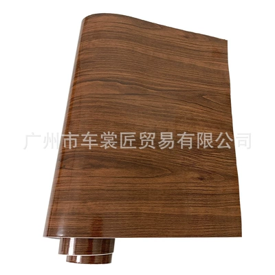 Automotive Film: scratch-resistant bright surface peach wood - 10100-dark-brown