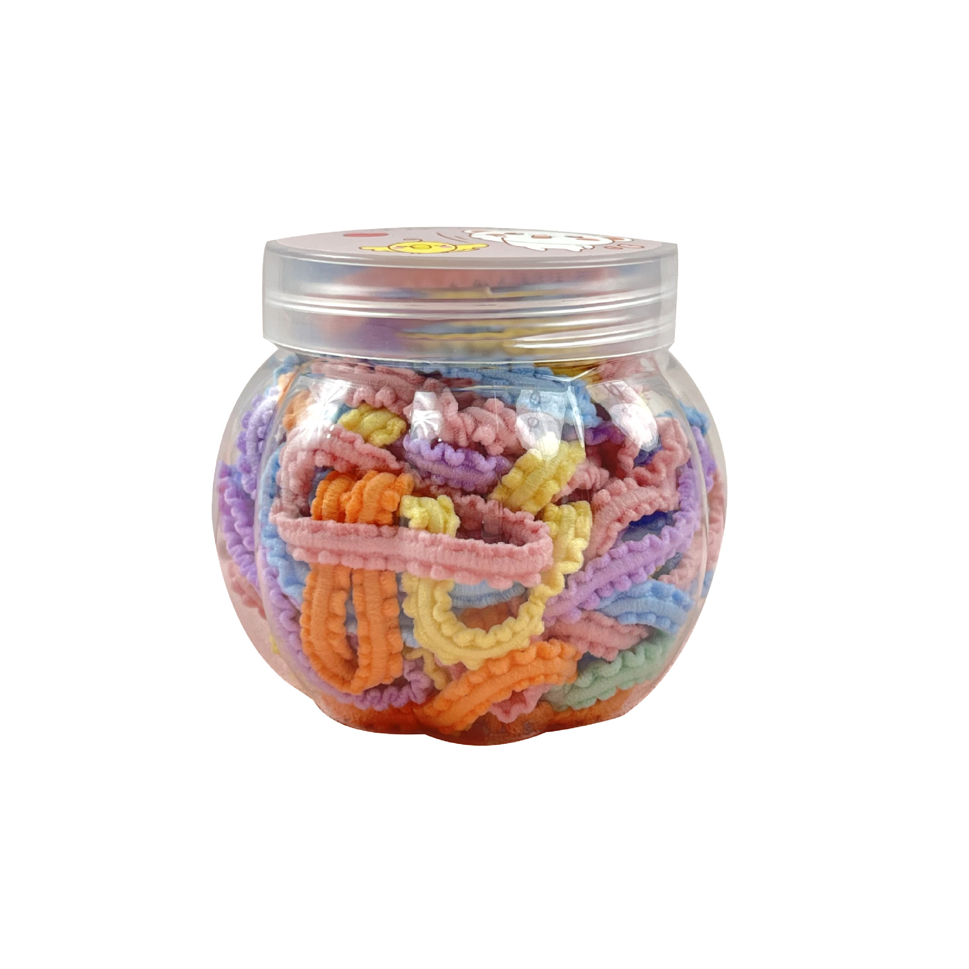 Banda de pelo para niños banda de goma al por mayor color caramelo lazo del pelo del bebé cuerda de pelo no duele la cuerda de pelo alta banda de goma elástica