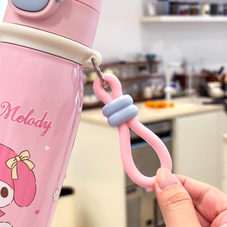 Sanrio tazas de agua de doble bebida, tazas de paja para niños, 316 tazas de acero inoxidable, tazas de agua fría, tazas de alto valor nominal