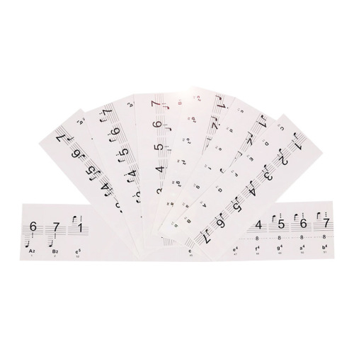 Piano 88/61/54 transparent electronic piano keyboard stickers five-line notation phonetic notation key stickers for beginners