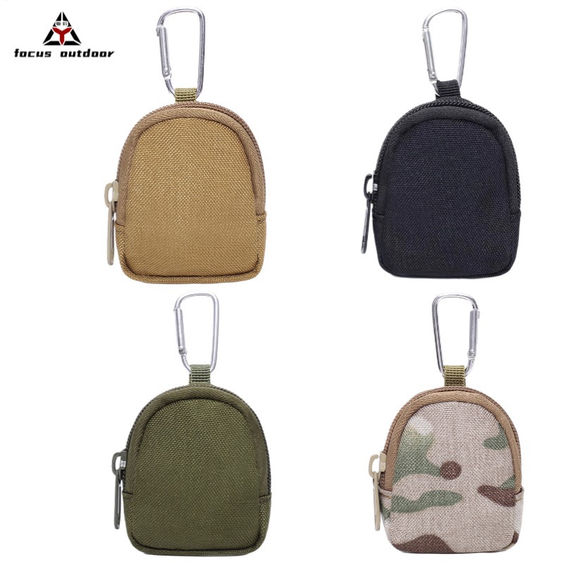 Monedero a juego diario de Amazon Cartera pequeña de almacenamiento de poliéster resistente al desgaste Disco en U Monedero para auriculares Mini bolsa