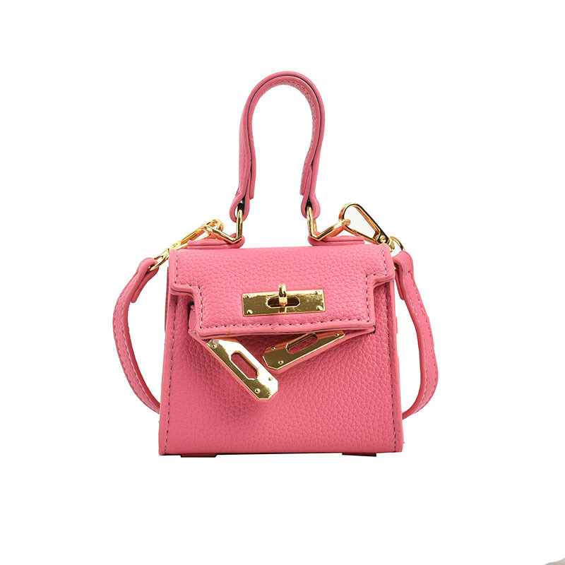 Mini bolso Kelly transfronterizo para niños, bolso de hombro tipo bandolera de un solo hombro con lápiz labial familiar de moda versión coreana de otoño 2023 para mujer