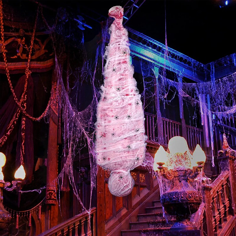 20.22 million Holy Festival Indoor Outdoor Wrap Decoration Props Horrible Dead Body Spider Web Haunted House Tree Hanging Decoration
