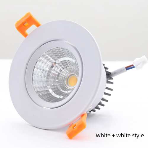 LED spotlights, recessed downlights, hotel projects, adjustable angle cob wall washers, glare-free ceiling lights, full black hole lights 