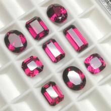 天然石榴石裸石戒面椭圆形马拉维镁铝石榴石长方形像卢比莱碧玺彩