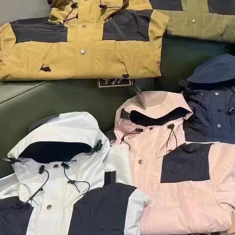 Putian Tnf/1990 Jacket American Version Three-In-One Outdoor Windproof and Waterproof Hooded Functional Jacket for Men and Women Couples