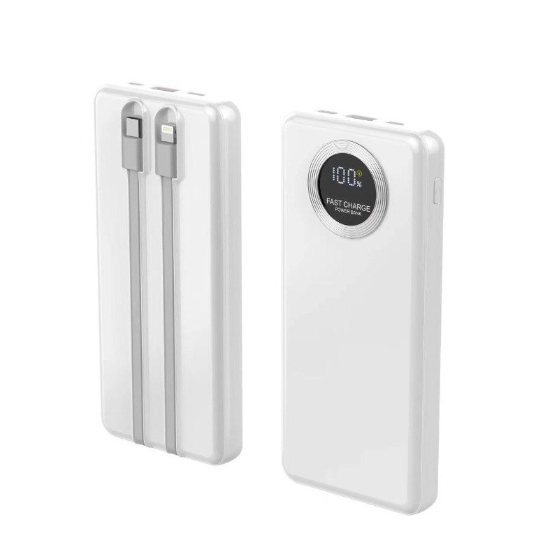 Super fast charging with built-in cable bank portable 66W ultra-thin and large capacity 20000mAh mobile power supply_voghion.com